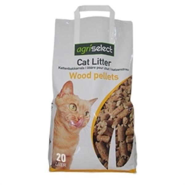 Katzenstreu Holzpellets 20 Liter Agriselect